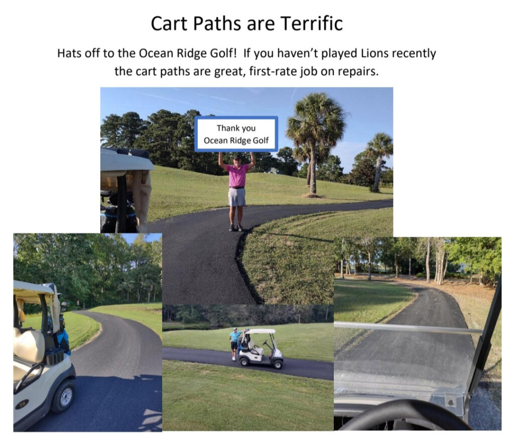 Lion's Paw Golf Cart Paths